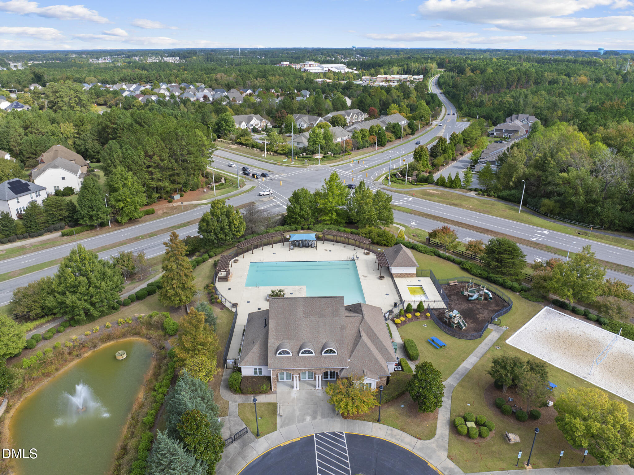 424 Powers Ferry Road Cary, NC 27519 - Photo 77 of 88 an aerial view of a house with a garden