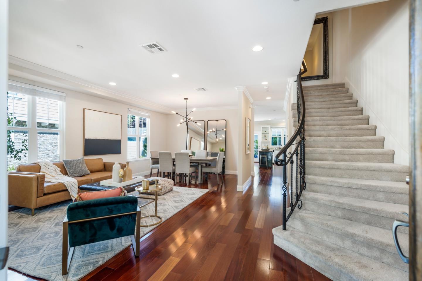 650 Willowgate Street Mountain View, CA 94043 - Photo 4 of 33 a living room with furniture and a wooden floor