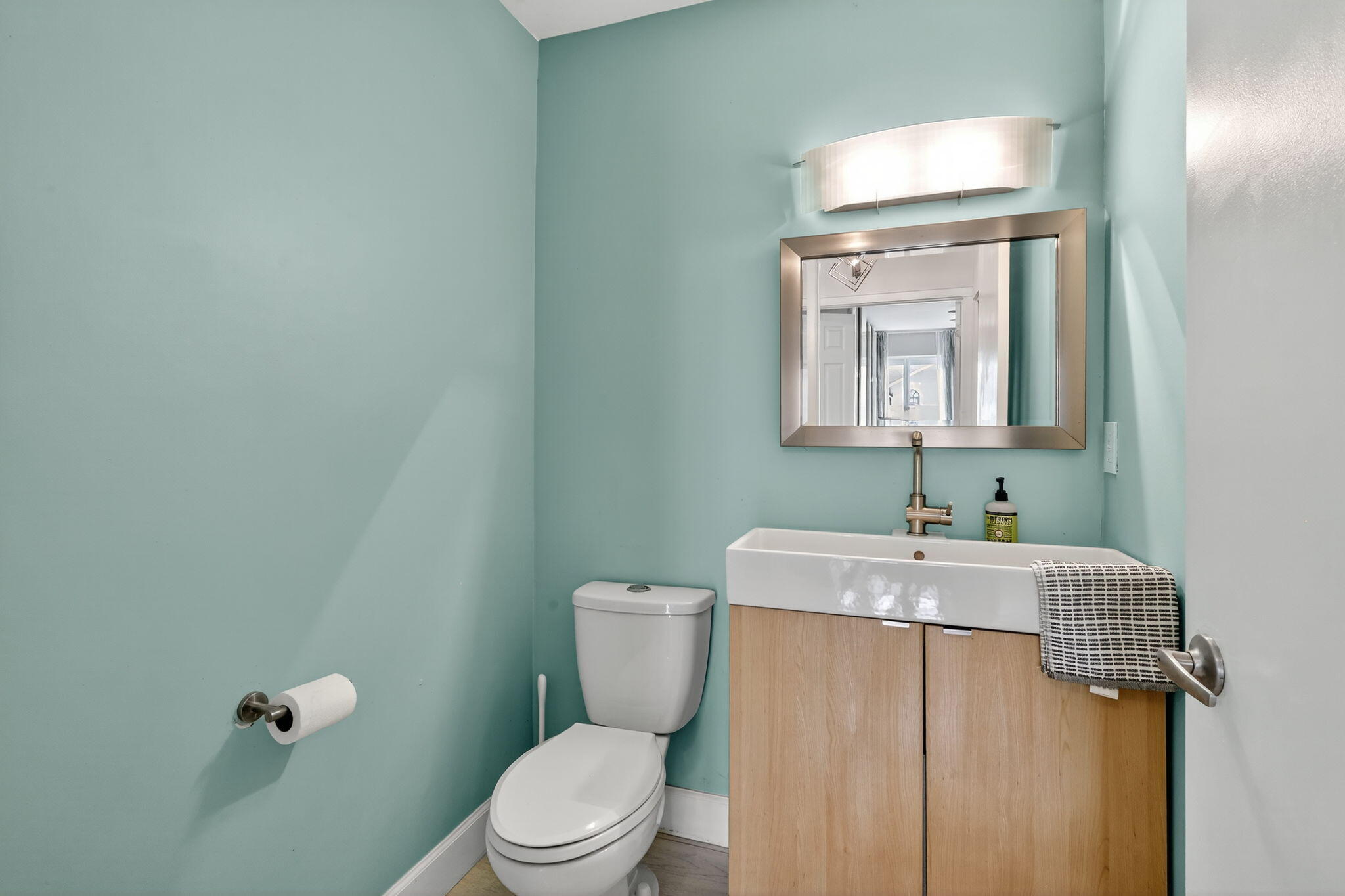 4275 Fox Trace Road Boynton Beach, FL 33436 - Photo 24 of 69 a bathroom with a toilet sink and mirror