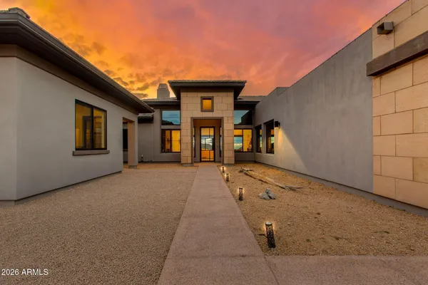 a house with a outdoor space