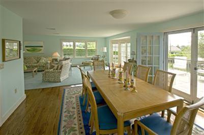 61 Shore Road Chatham, MA 02633 - Photo 13 of 28 a view of a dining room with furniture window and outside view