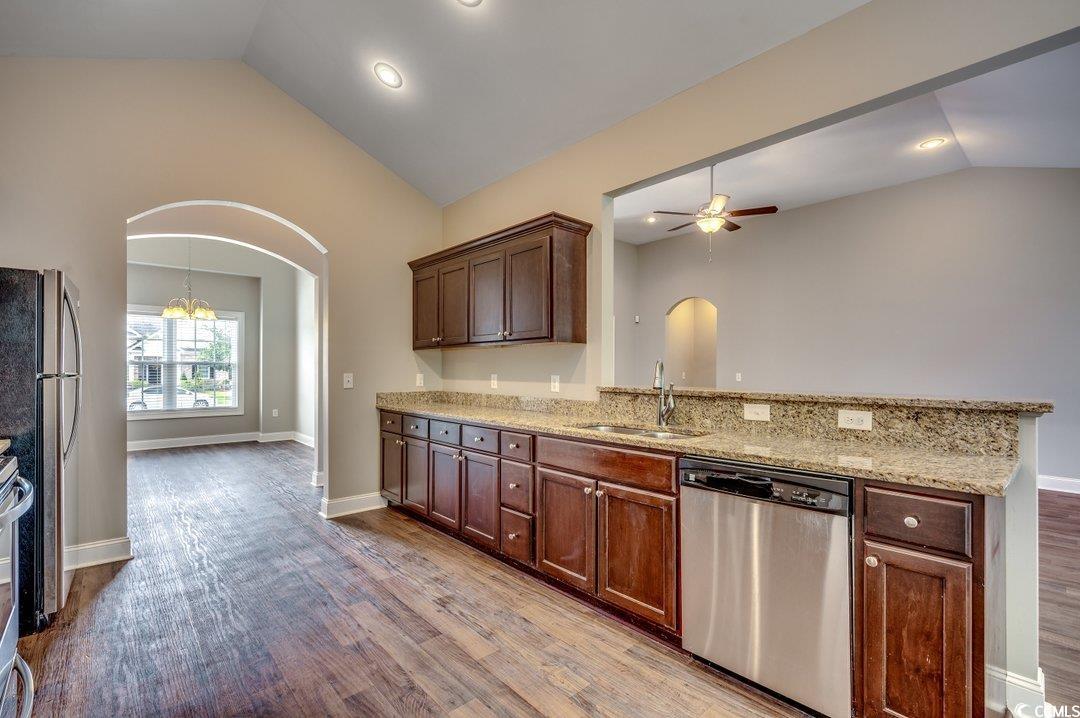 4076 Ridgewood Drive Conway, SC 29526 - Photo 9 of 32 Kitchen with light hardwood / wood-style floors, s