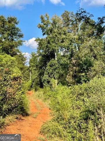 a view of a lake with outside space