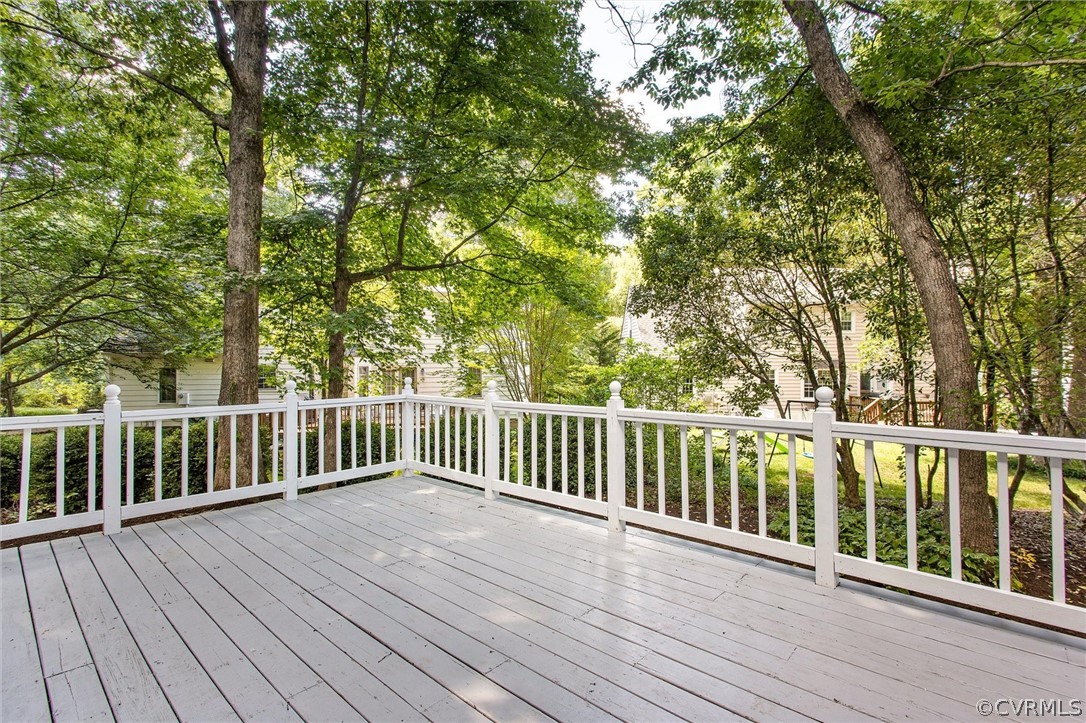 14000 Turtle Hill Road Midlothian, VA 23112 - Photo 29 of 37 a view of balcony with wooden floor and fence