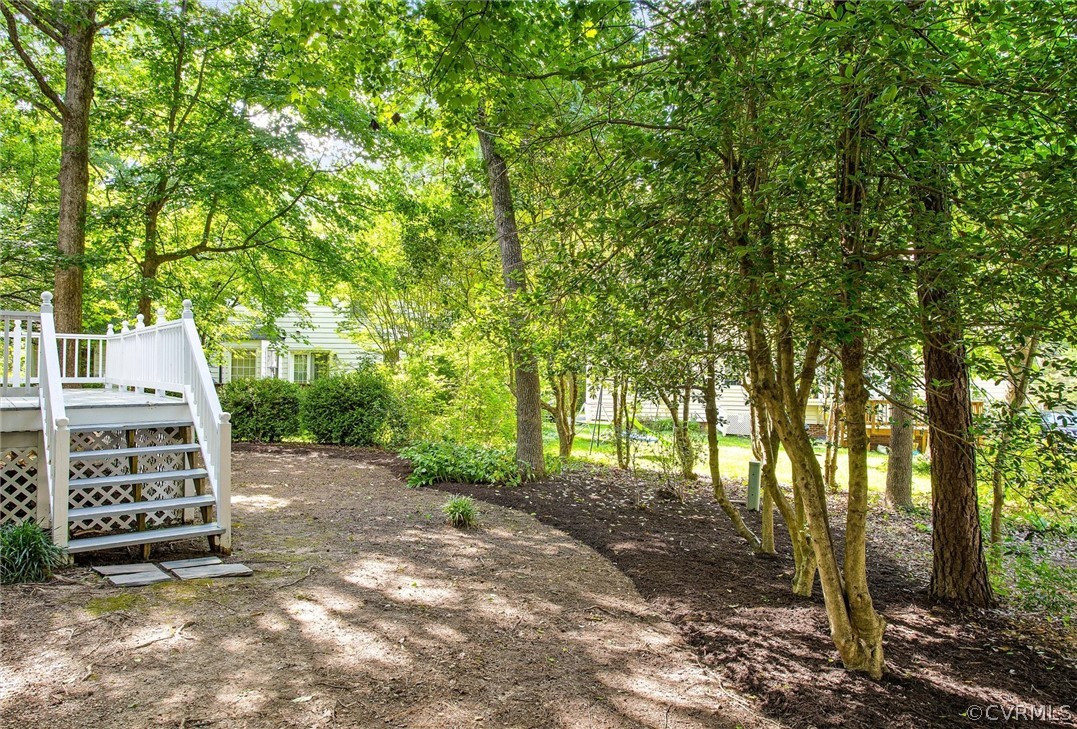 14000 Turtle Hill Road Midlothian, VA 23112 - Photo 30 of 37 a backyard of a house with lots of green space