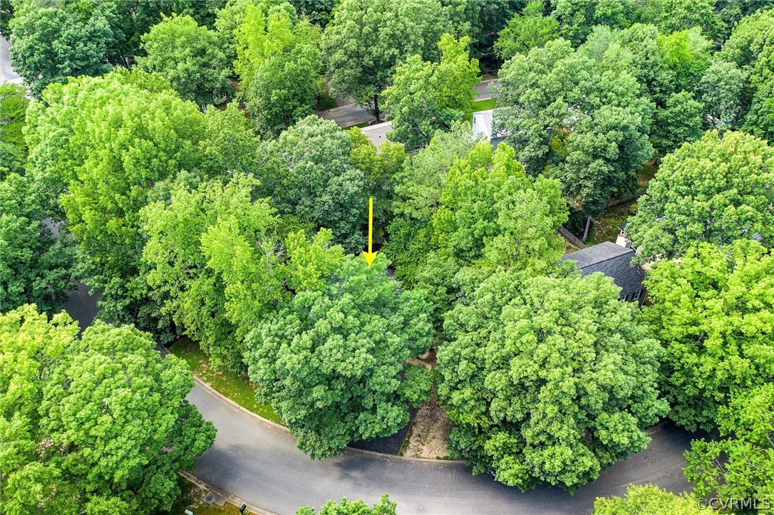 14000 Turtle Hill Road Midlothian, VA 23112 - Photo 33 of 37 an aerial view of residential house with outdoor space and trees all around