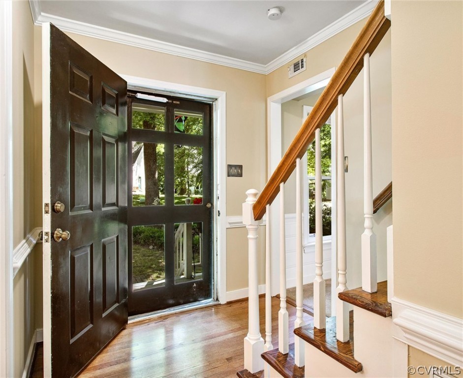 14000 Turtle Hill Road Midlothian, VA 23112 - Photo 4 of 37 a view of an entryway with wooden floor and windows