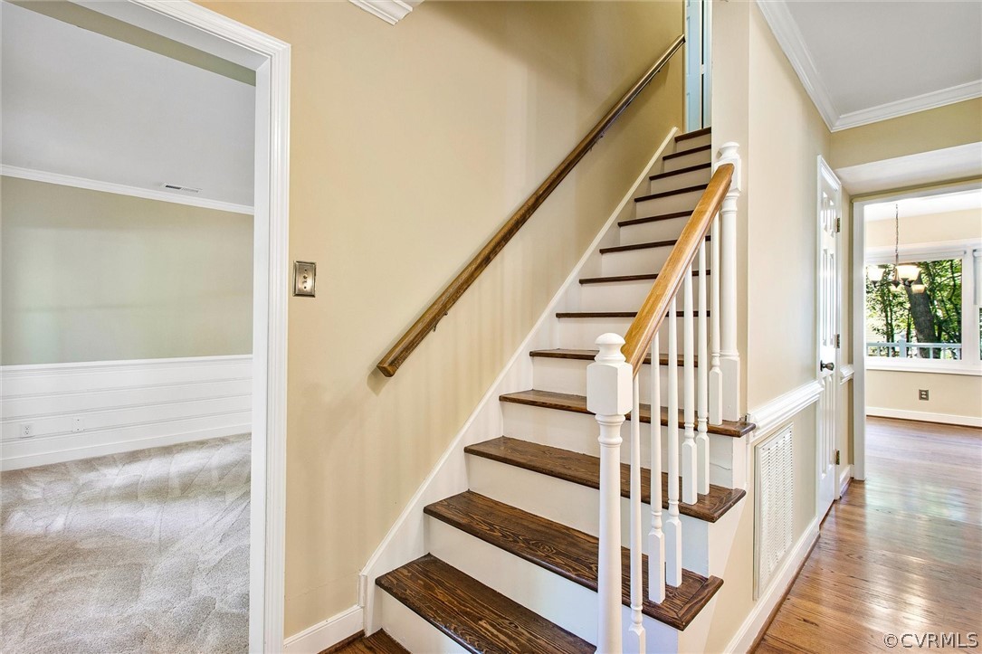 14000 Turtle Hill Road Midlothian, VA 23112 - Photo 5 of 37 a view of entryway with wooden floor and windows