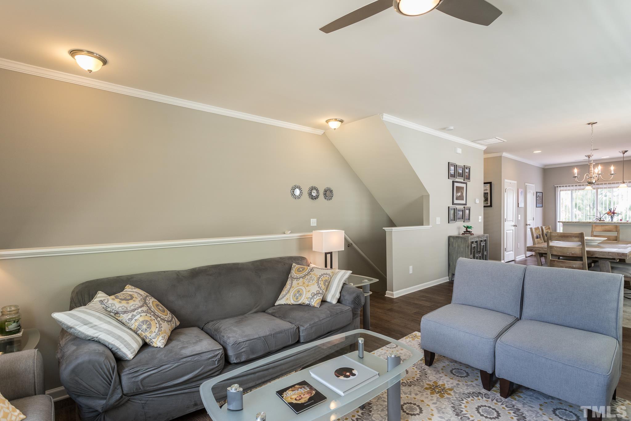 218 Irving Way Durham, NC 27703 - Photo 6 of 41 a living room with furniture and a couch