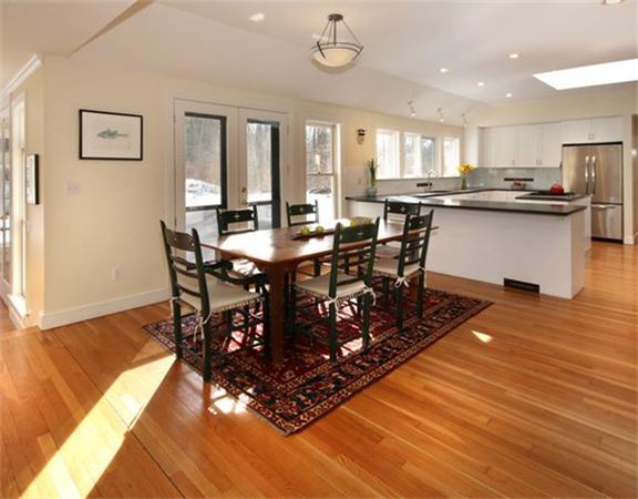 8 Meadowbrook Road Lincoln, MA 01773 - Photo 2 of 26 a view of a dining room with furniture and wooden floor