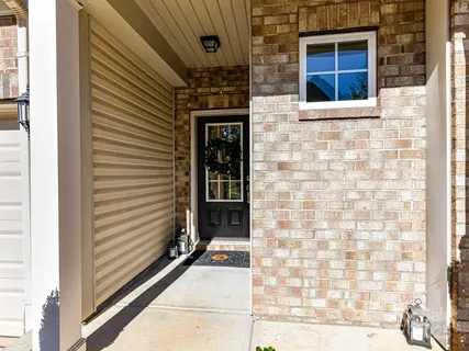 a view of front door of house