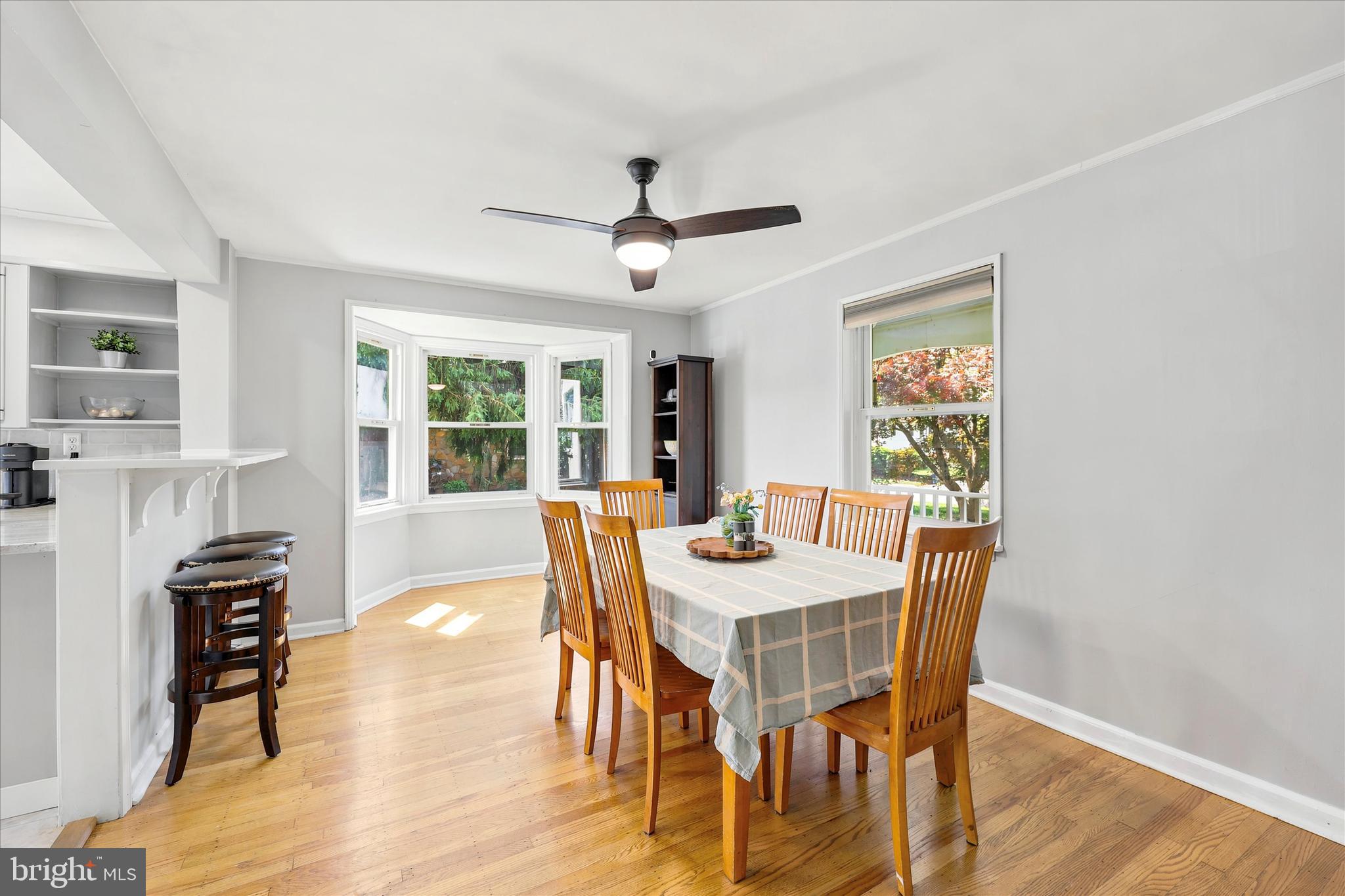 39 Haverford Road Ardmore, PA 19003 - Photo 5 of 24 a view of a dining room with furniture window and wooden floor