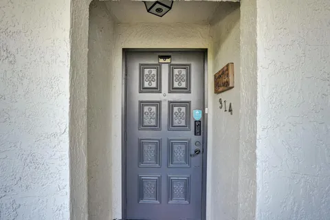 a front view of a building