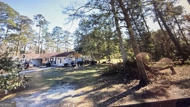 a view of street with trees