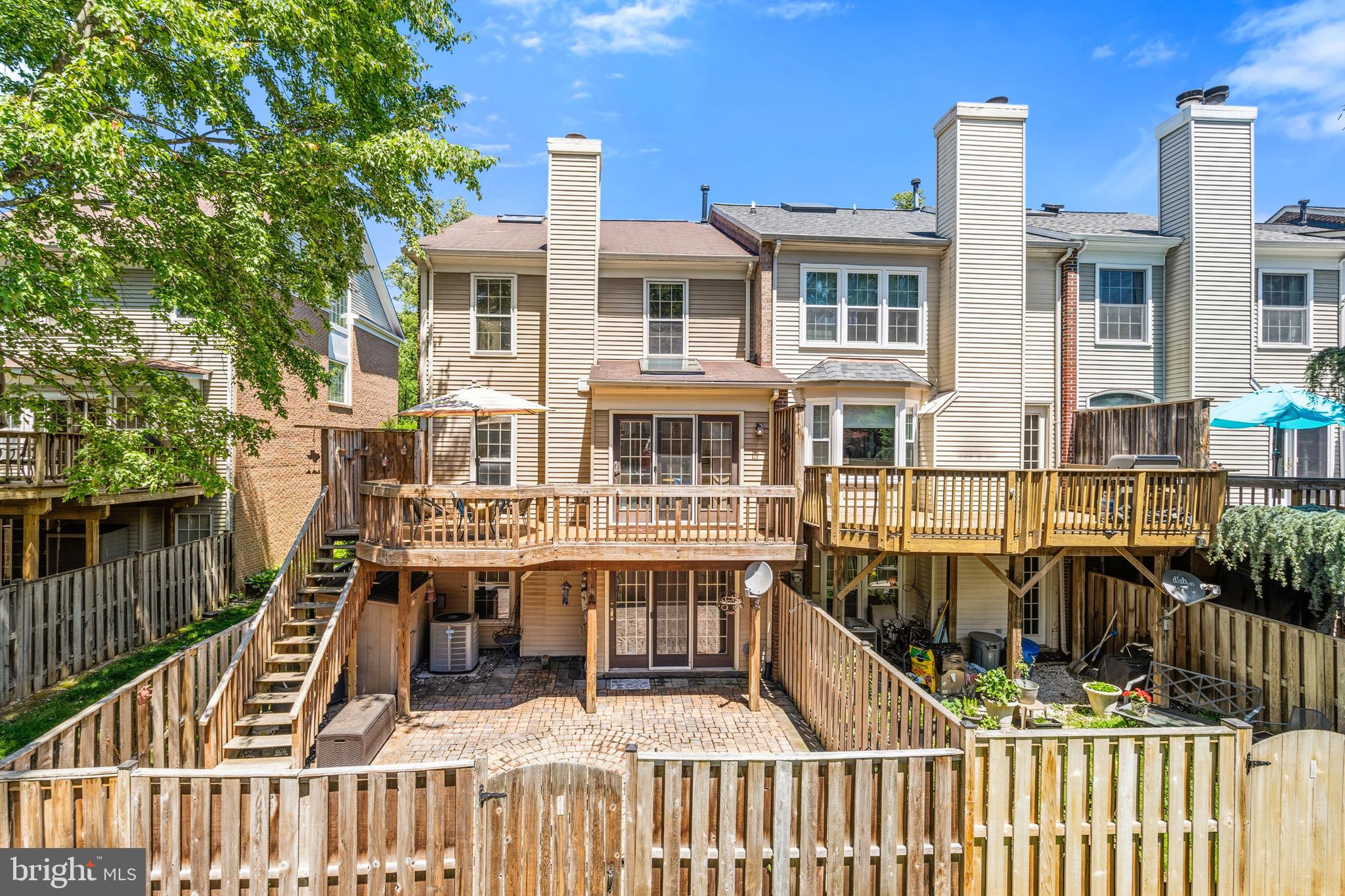 6518 Milva Lane Springfield, VA 22150 - Photo 48 of 55 Rear exterior with deck, patio & fenced privacy