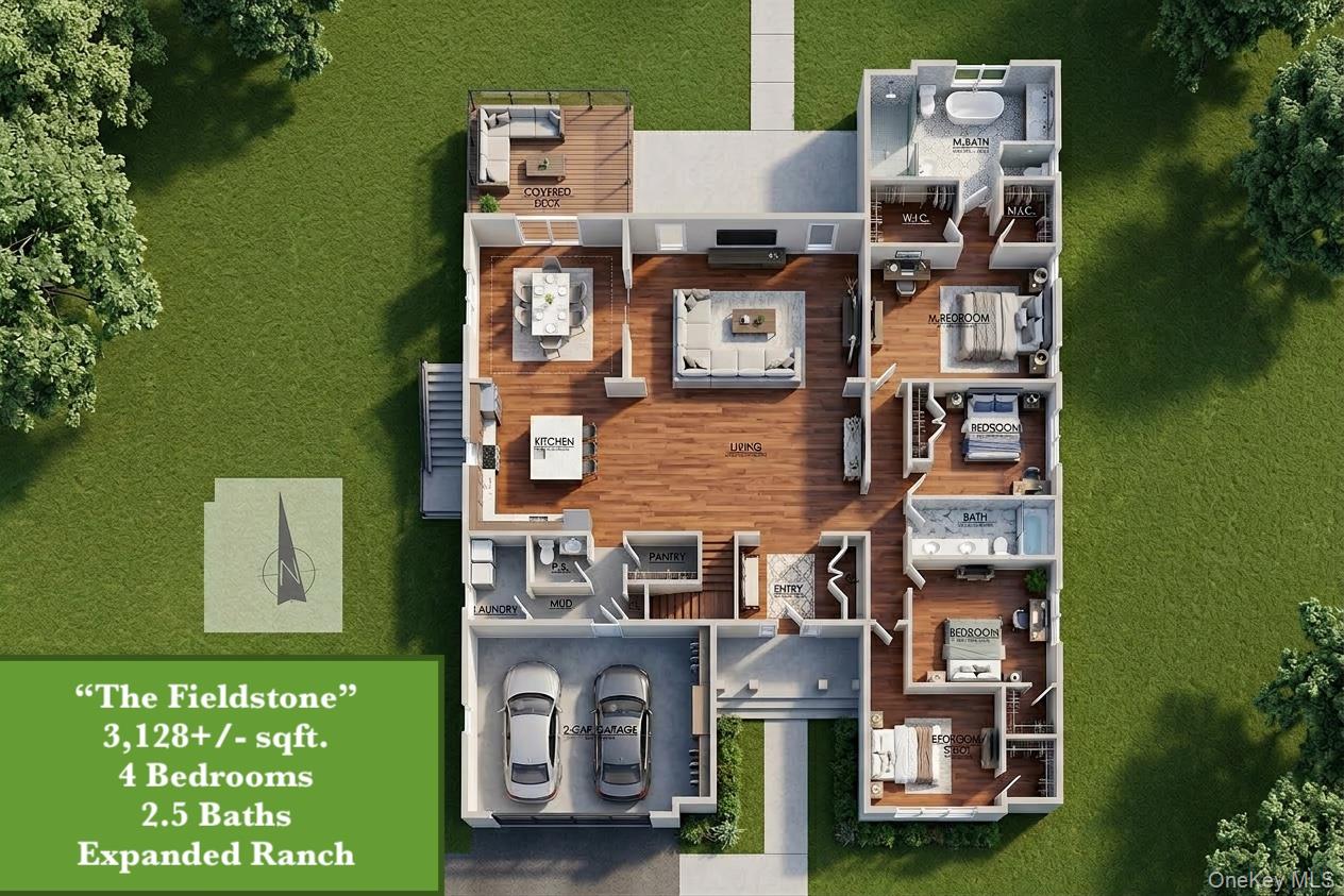 Lot #10 Colonels Path Manorville, NY 11949 - Photo 3 of 3 aerial view of residential houses with outdoor space and lake view
