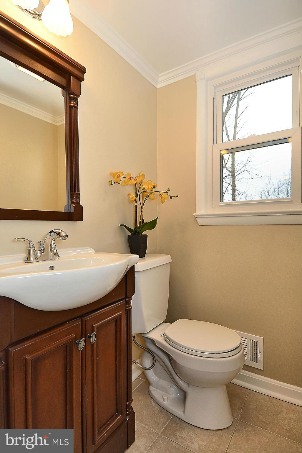 1870 Beulah Road Vienna, VA 22182 - Photo 8 of 30 a bathroom with a toilet a sink and a mirror