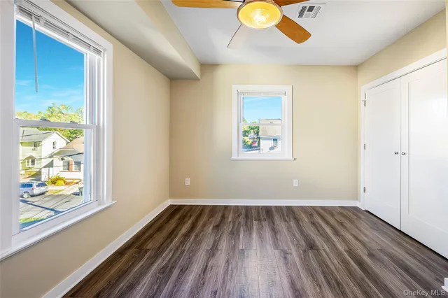 a living room with couches