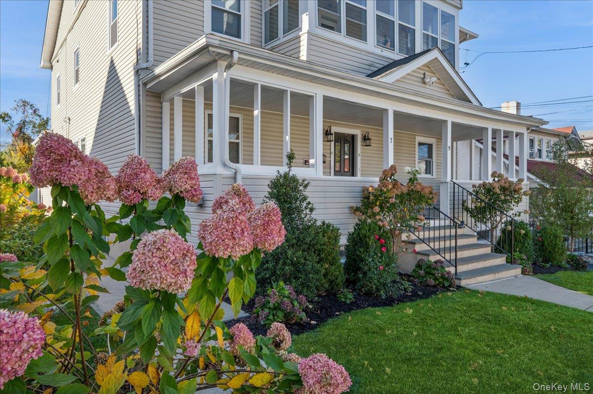 9 Todd Place, Unit 2ND FL RIGHT SIDE Ossining, NY 10562 - Photo 3 of 20 View of front facade with a front lawn and a porch