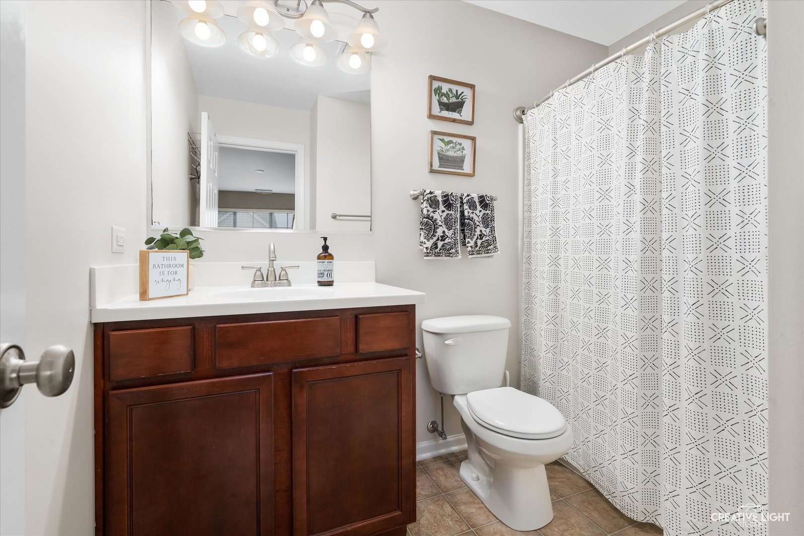 3426 Cameron Drive, Unit 3426 Elgin, IL 60124 - Photo 11 of 17 a bathroom with a toilet a sink and a mirror