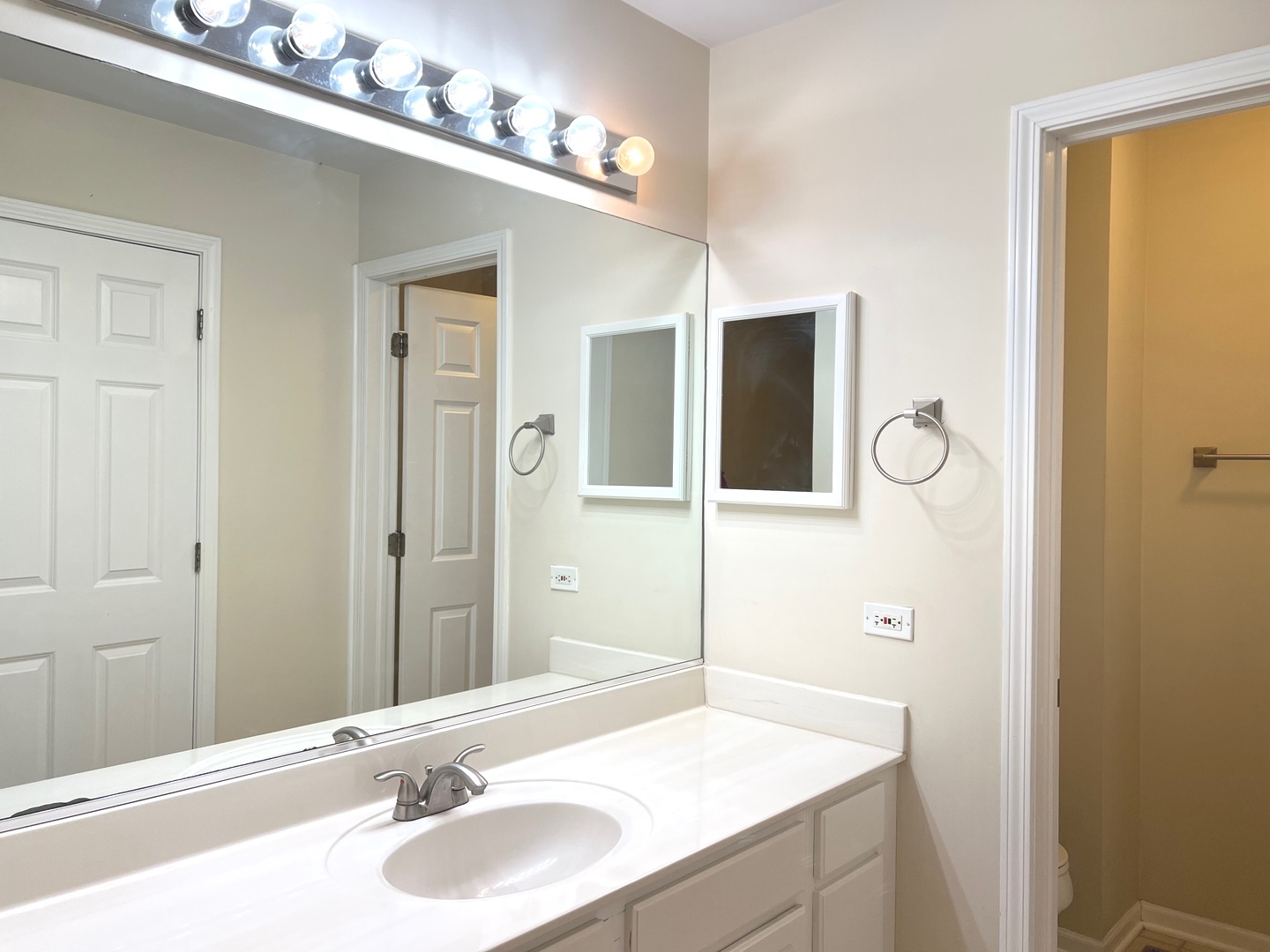 2966 White Thorn Circle Naperville, IL 60564 - Photo 9 of 14 a bathroom with a sink and a mirror