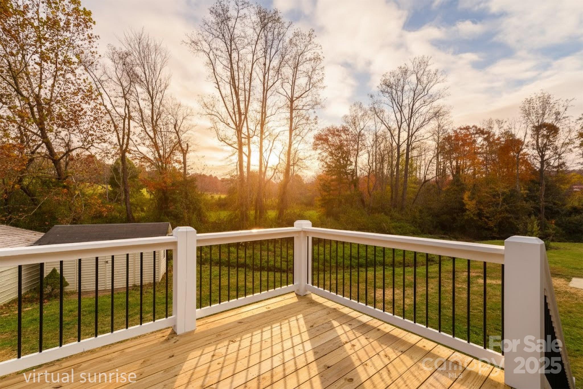 2830 Ellerwood Road Hudson, NC 28638 - Photo 27 of 46 a view of a wooden roof deck
