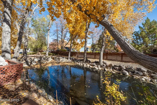 a view of outdoor space with seating area
