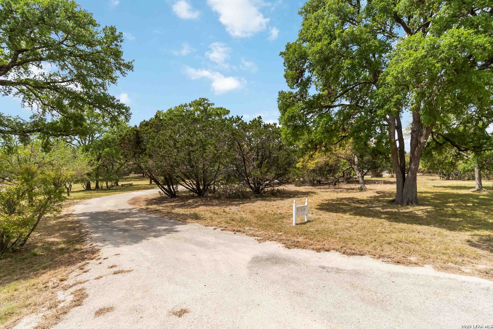 a view of road with trees