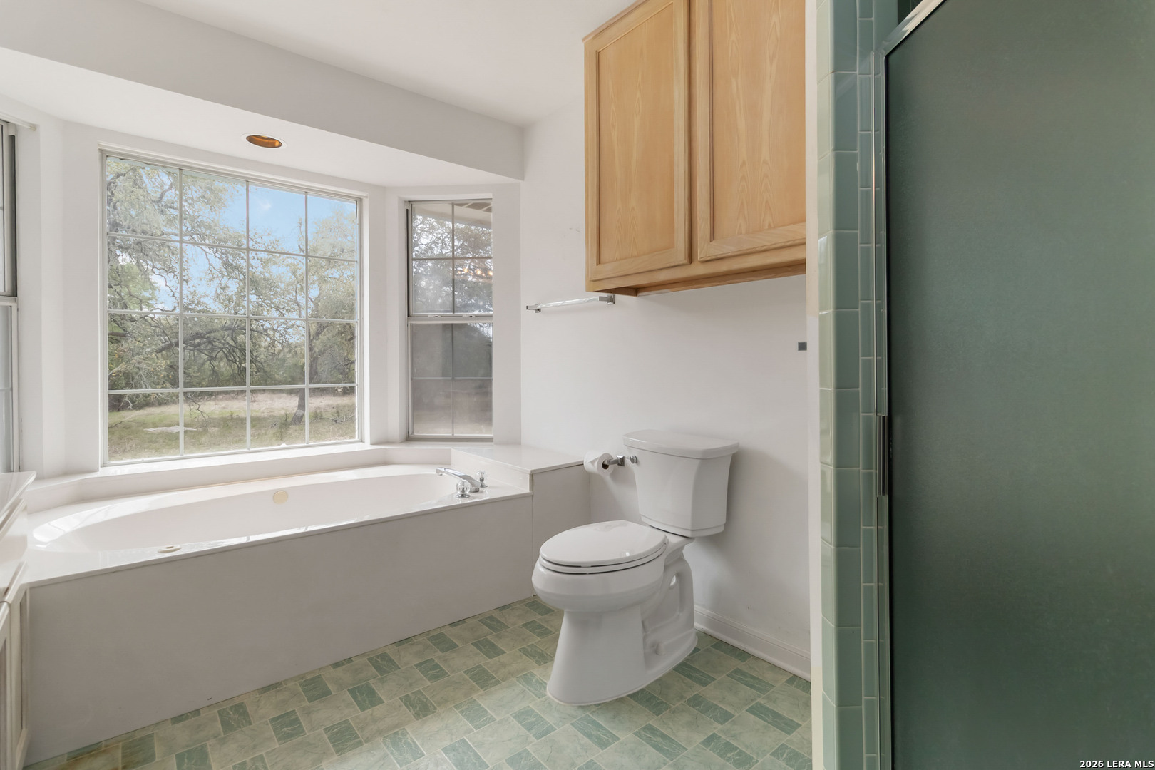 31949 Oak Ridge Parkway Bulverde, TX 78163 - Photo 26 of 50 a bathroom with a toilet a sink and a bathtub