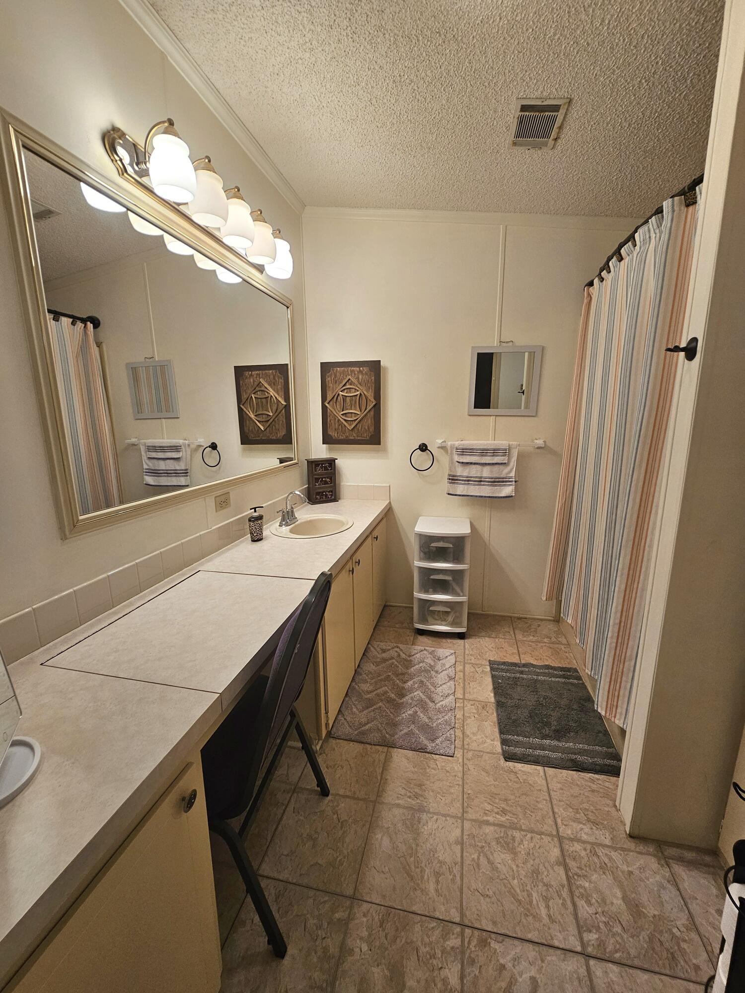 1601 Highway 441, Unit 28 Okeechobee, FL 34974 - Photo 15 of 35 a large bathroom with a sink a mirror and a shower