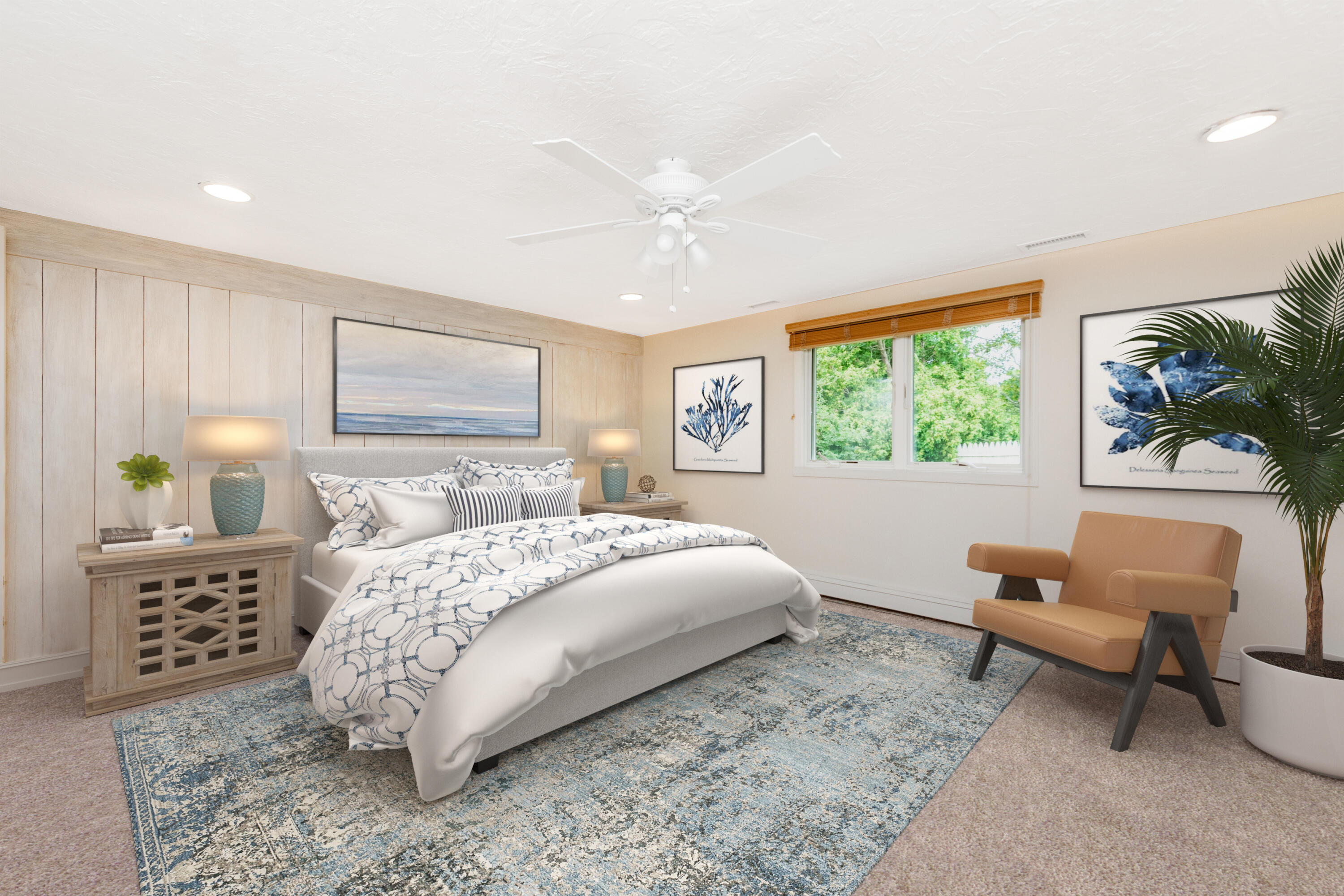249 West Tisbury Road Edgartown, MA 02539 - Photo 8 of 24 a bedroom with a large bed and a window