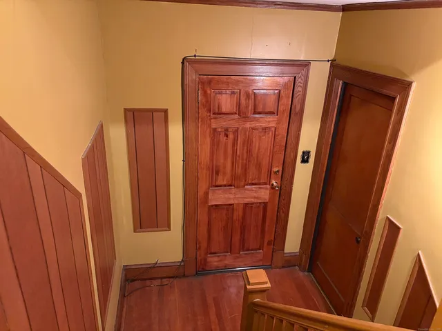 a view of front door