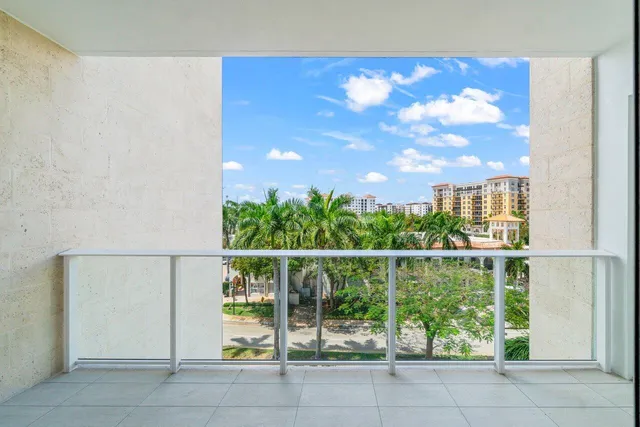 a view of balcony with city view