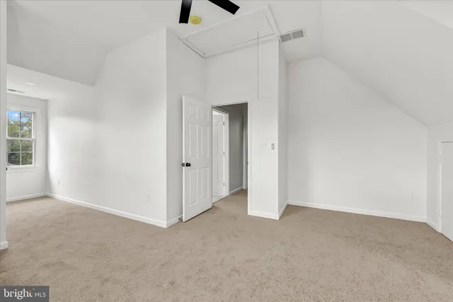 a view of an empty room