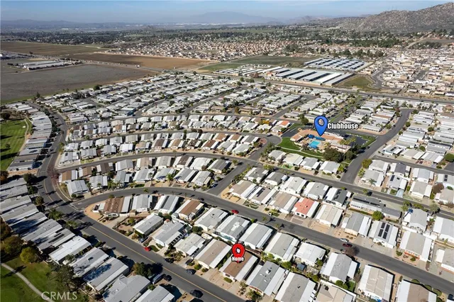 an aerial view of a city