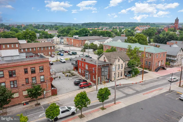 an aerial view of multiple house