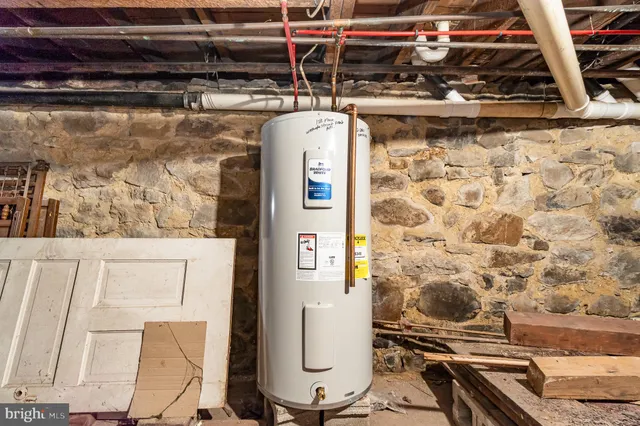 a view of water heater room