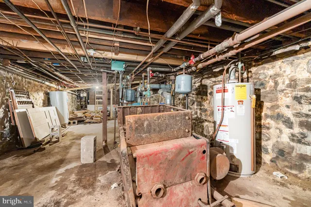 a view of storage and utility room