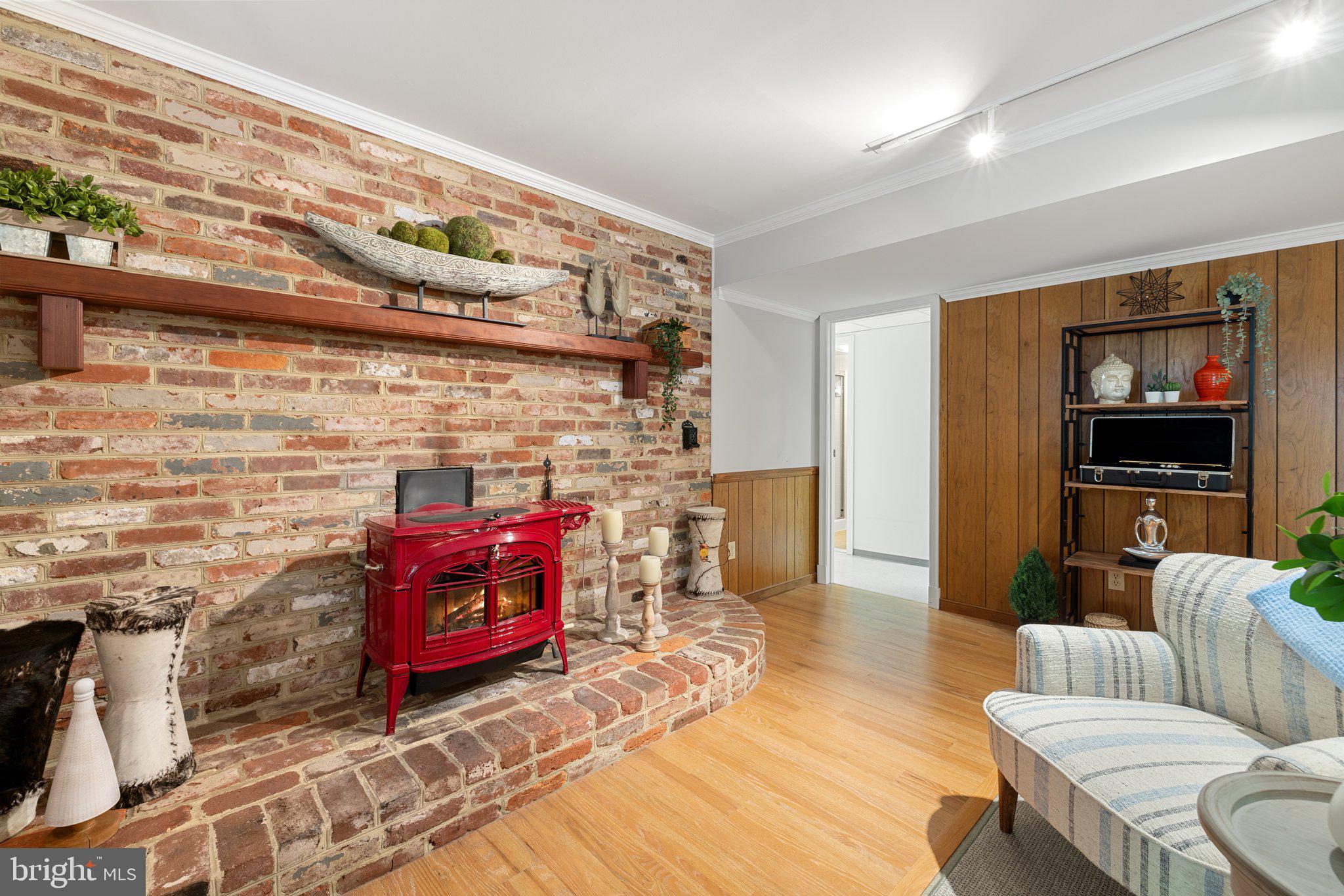 7711 Heming Place Springfield, VA 22151 - Photo 50 of 76 wood burning fireplace