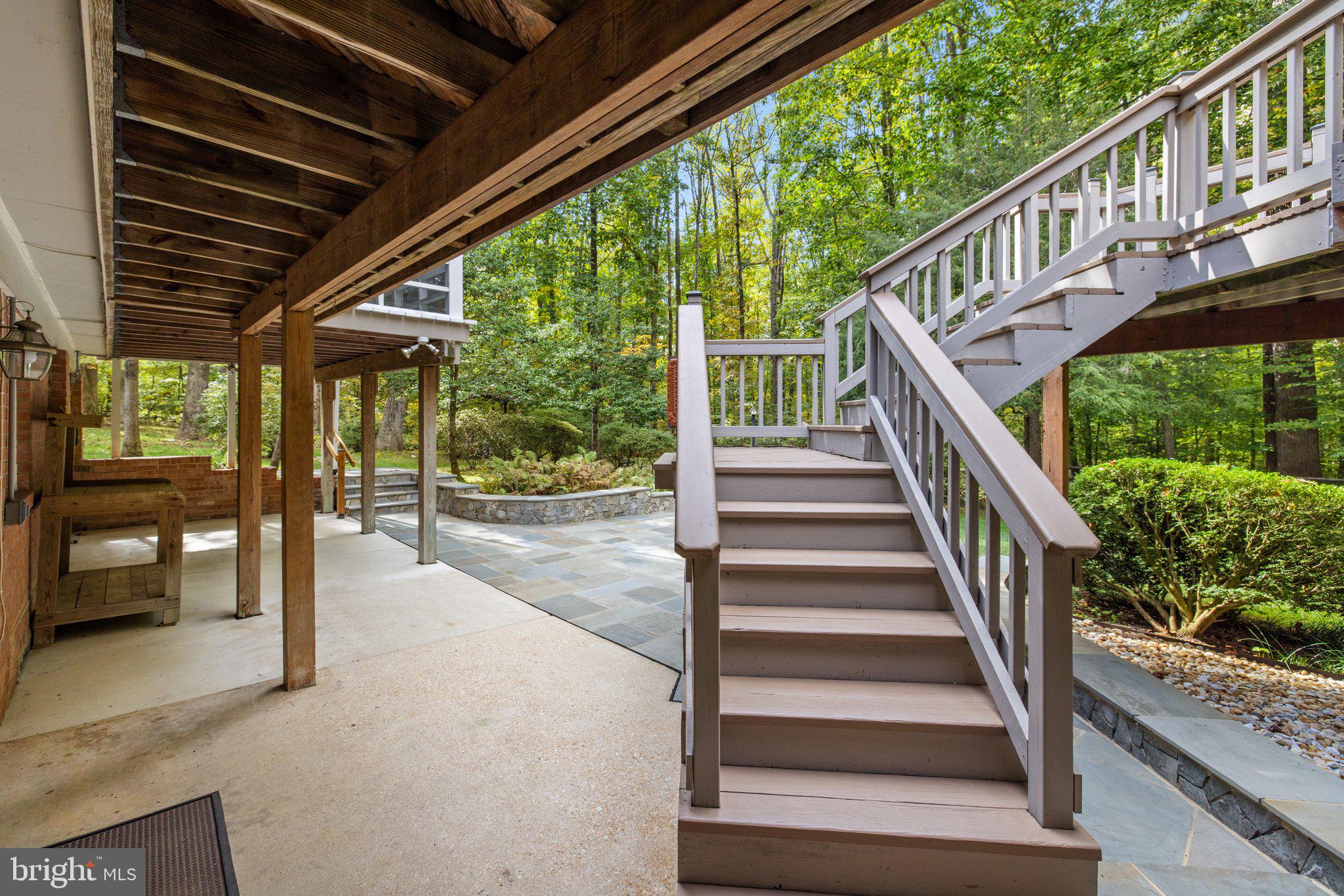 7711 Heming Place Springfield, VA 22151 - Photo 64 of 76 deck steps to stone patio