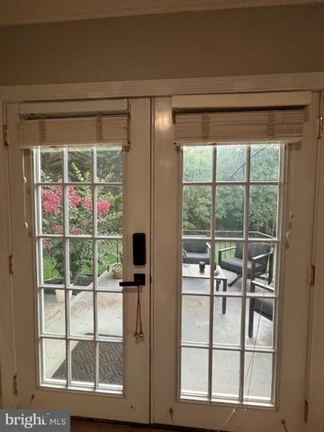 a view of a window with an outdoor space