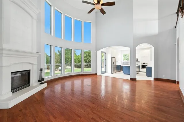 a room with furniture and a window