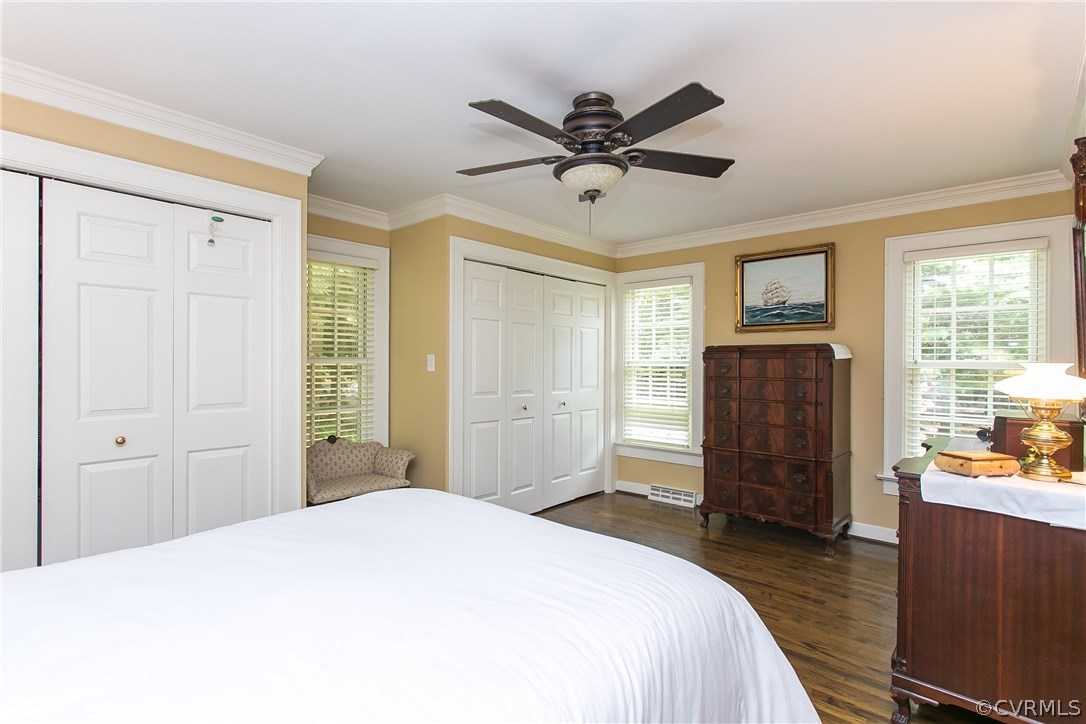 13133 Scotchtown Road Beaverdam, VA 23015 - Photo 21 of 49 Master Bedroom (21x12): Hardwood floor, ceiling fa