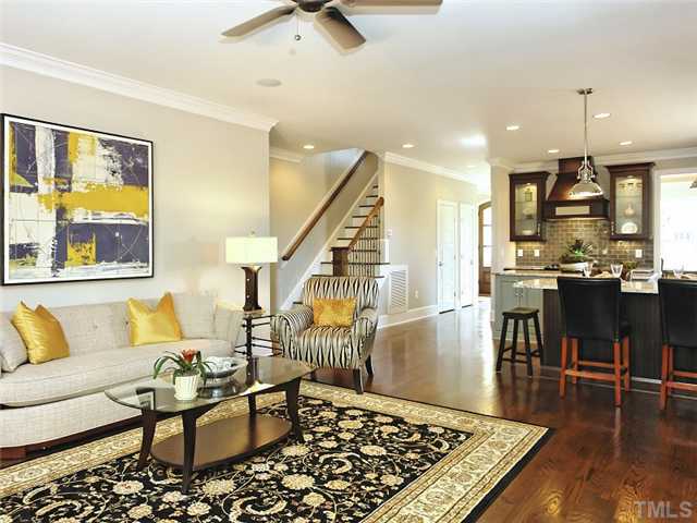2305 Finley Ridge Lane Raleigh, NC 27615 - Photo 8 of 25 a living room with furniture and wooden floor