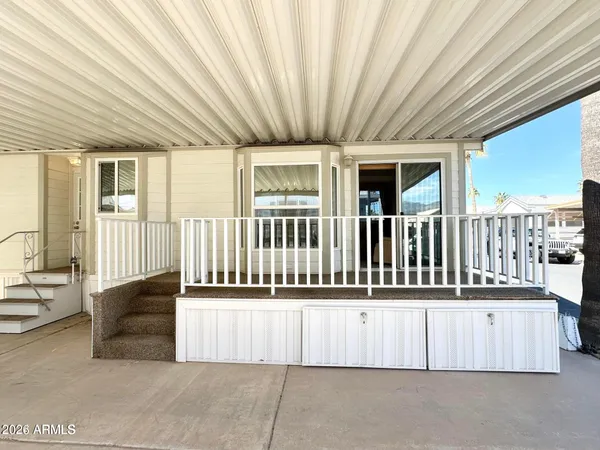 a view of a house with a deck