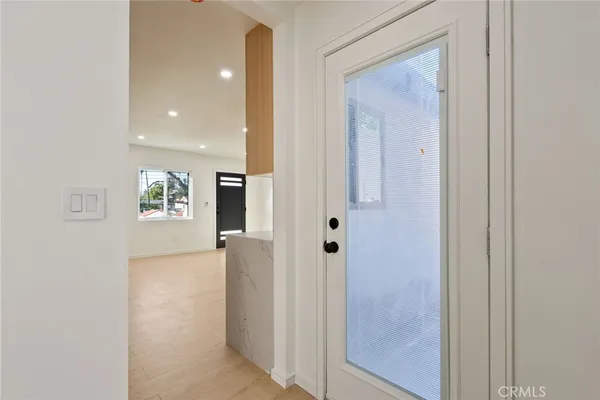 a view of an entryway of a house