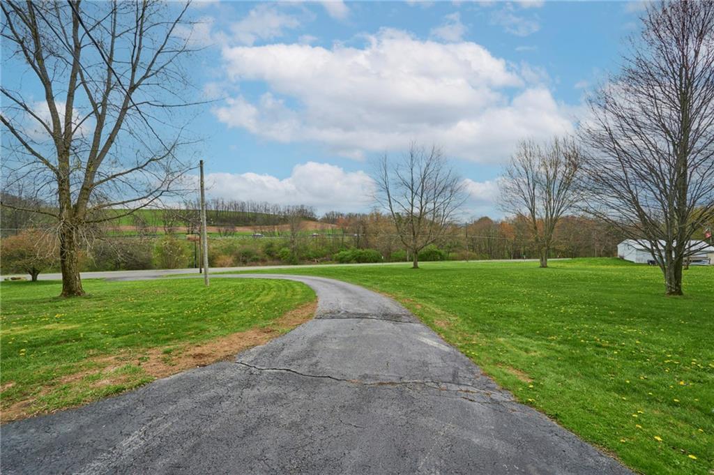 135 Zion Church Road Slippery Rock, PA 16057 - Photo 4 of 33 The view from the front of the house shows the curving drive way leading you home