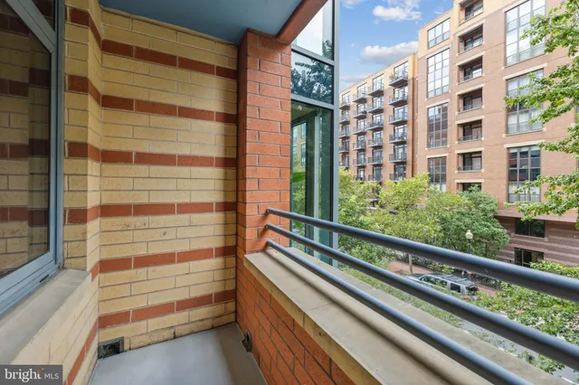 a view of balcony with a balcony