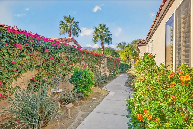 a flower plants in front of a building