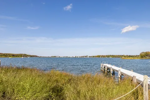 a view of an ocean and beach